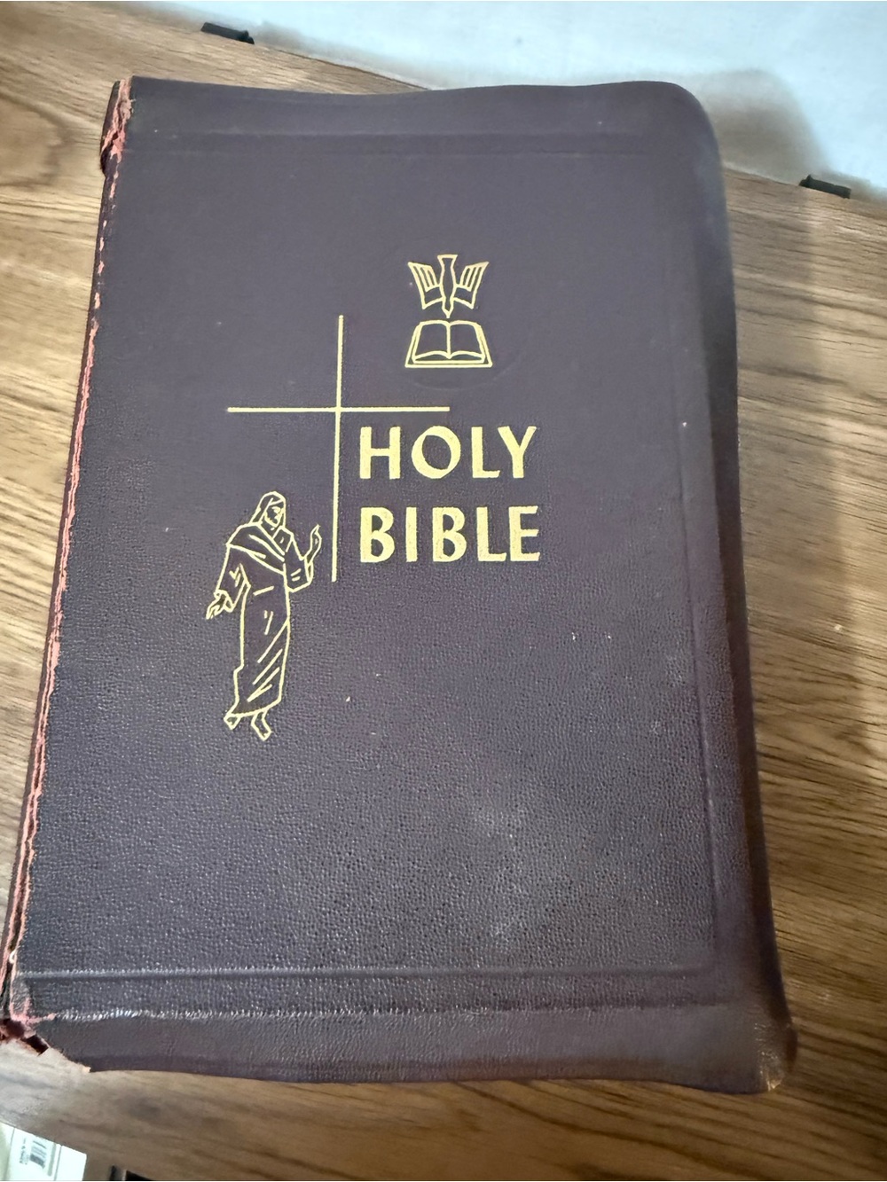 HOLY BIBLE Burgundy Hardcover with Gold Stamping